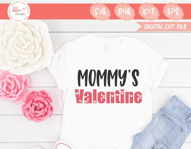 Valentine's Day - Mommy Valentine - SVG, PNG, DXF, EPS SVG Elsie Loves Design 