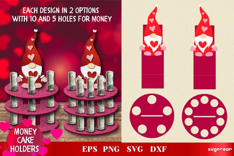 Valentines Day Money Cake | Layered SVG SVG SvgOcean 