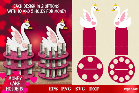Valentines Day Money Cake | Layered SVG SVG SvgOcean 