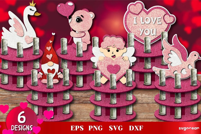 Valentines Day Money Cake | Layered SVG SVG SvgOcean 