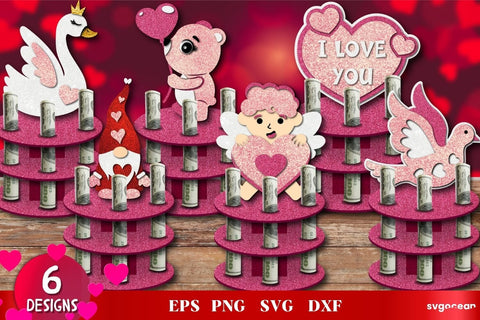 Valentines Day Money Cake | Layered SVG SVG SvgOcean 