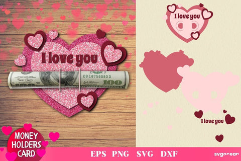Valentines Day Money Holder | Layered SVG SVG SvgOcean 