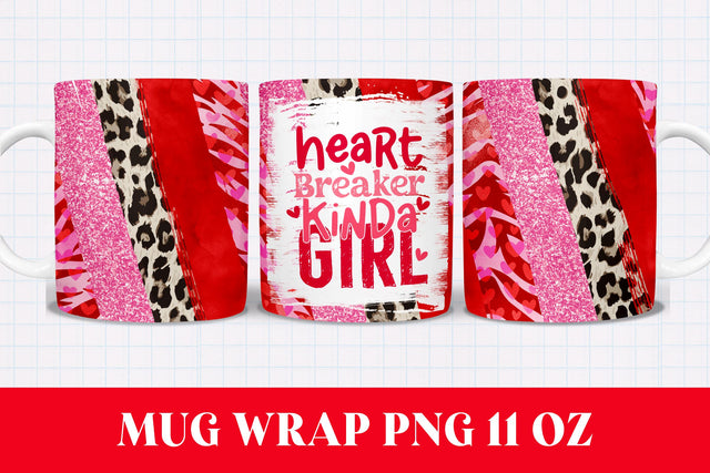 Valentine's Day Mug Wrap 11 OZ | Mug Sublimation Design Sublimation PixelKat 