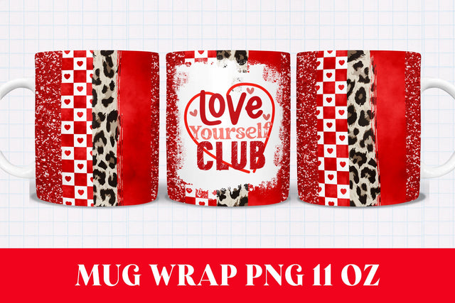 Valentine's Day Mug Wrap 11 OZ | Mug Sublimation Design Sublimation PixelKat 