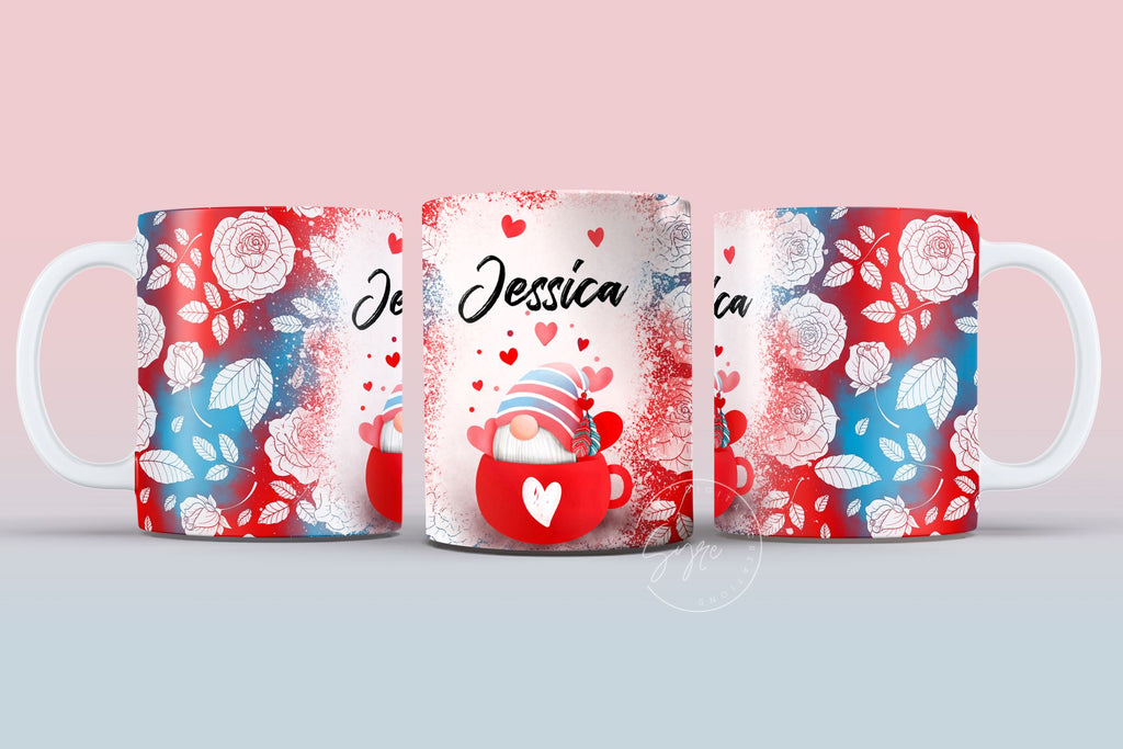 Valentine's day Mug Wrap, Add Your Own Name, Sublimation Design PNG ...