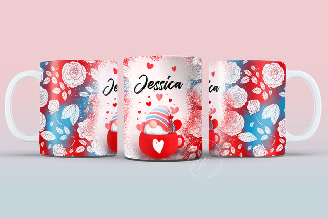 Valentine's day Mug Wrap, Add Your Own Name, Sublimation Design PNG, Love Quote Mug, 11 & 15 Oz Mug Sublimation Syre Digital Creations 
