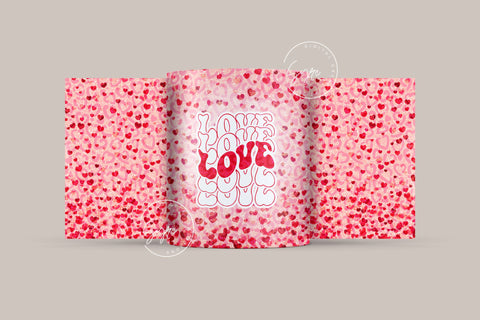 Valentine's day Mug Wrap, Red Heart Glitter Design, Sublimation Design PNG, Love Heart Mug, 11 & 15 Oz Mug Cricut Press Sublimation Wrap Sublimation Syre Digital Creations 