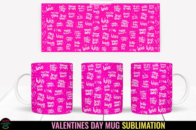 Valentines Day Mugs Wraps Sublimation I Valentines Mugs PNG Sublimation Happy Printables Club 
