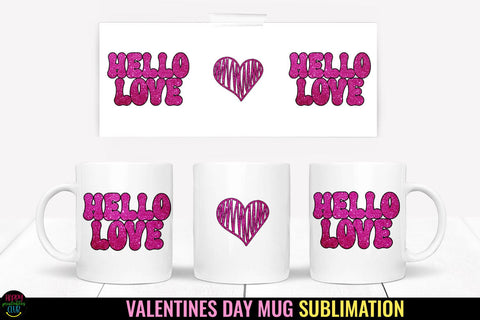 Valentines Day Mugs Wraps Sublimation I Valentines Mugs PNG Sublimation Happy Printables Club 