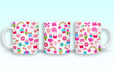 Valentines Day Mugs Wraps Sublimation I Valentines Mugs PNG Sublimation Happy Printables Club 