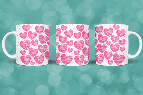 Valentines Day Mugs Wraps Sublimation I Valentines Mugs PNG Sublimation Happy Printables Club 