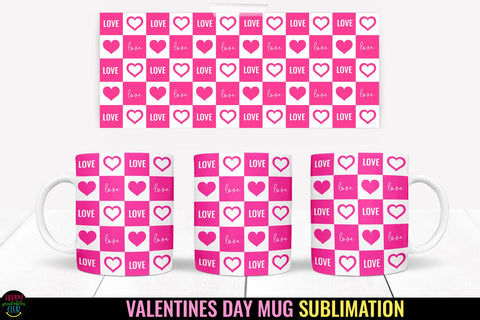 Valentines Day Mugs Wraps Sublimation I Valentines Mugs PNG Sublimation Happy Printables Club 
