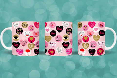 Valentines Day Mugs Wraps Sublimation I Valentines Mugs PNG Sublimation Happy Printables Club 