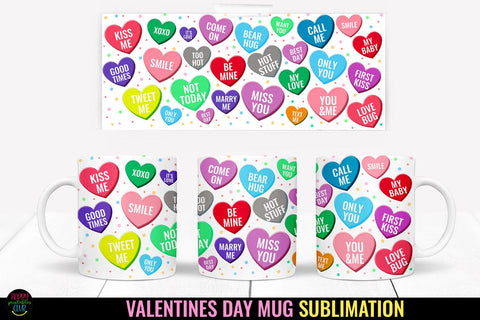 Valentines Day Mugs Wraps Sublimation I Valentines Mugs PNG Sublimation Happy Printables Club 