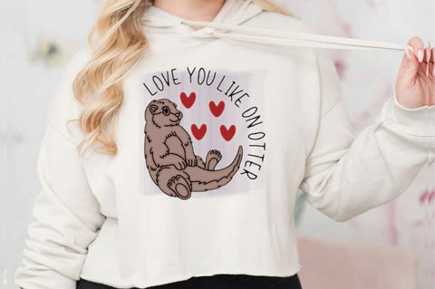 Valentines Day Otter Sublimation Sublimation Jagonath Roy 