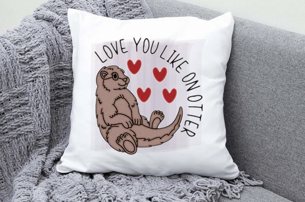 valentines day otter