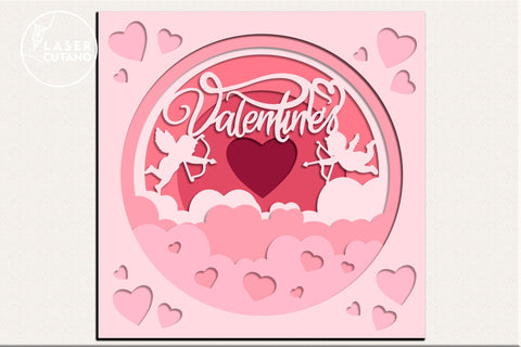Valentines Day Paper Cut Template Gift SVG's Decoration Laser Cut Wood SVG LaserCutano 