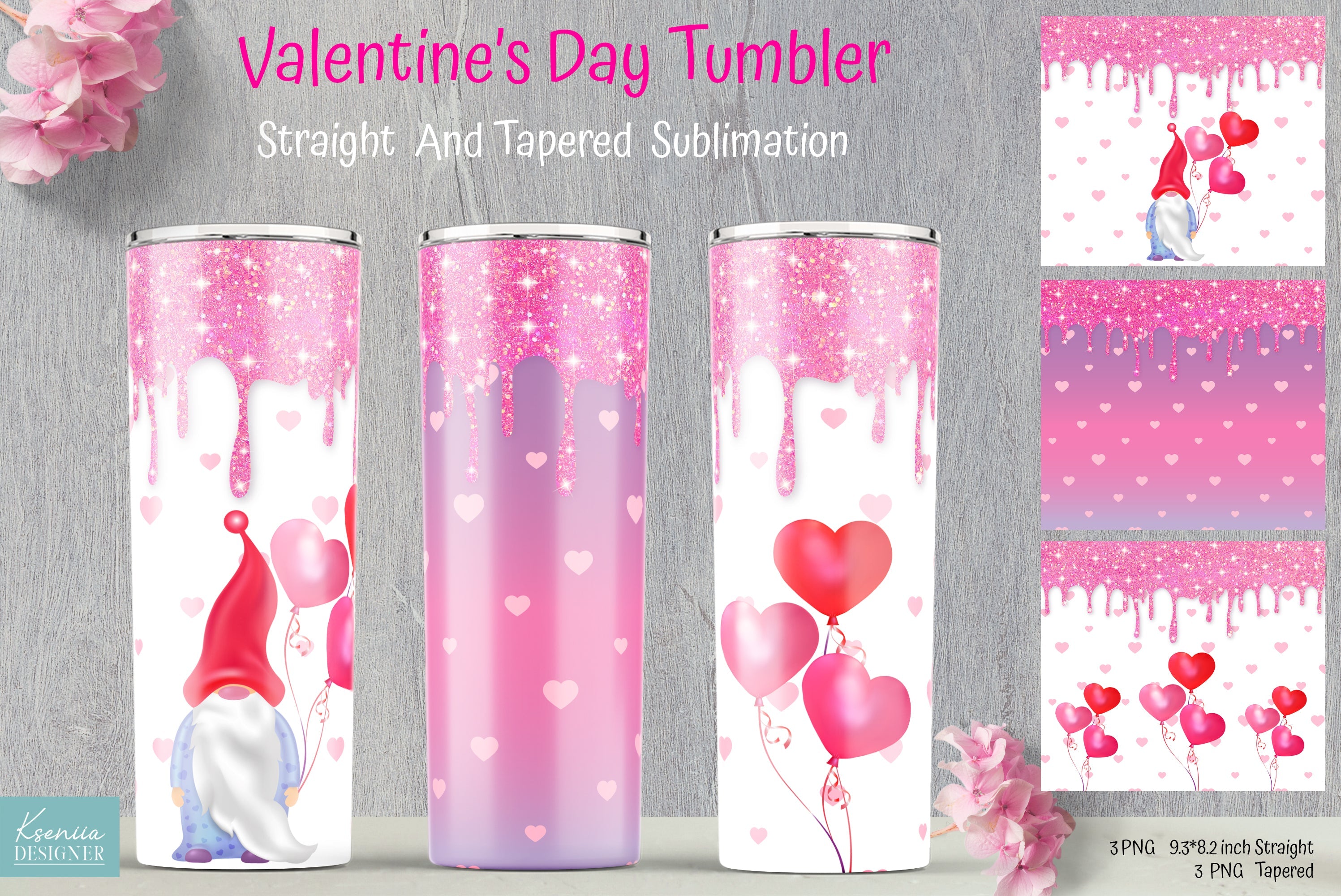 Pink Glitter Drip Tumbler Design for 20oz Tumblers, Tumbler Wrap,  Sublimation Design, Can Be Used for Sublimation & More Glitter Pattern 