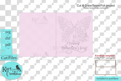 Valentine's day Pop up card svg Cricut project SVG kartcreationii 