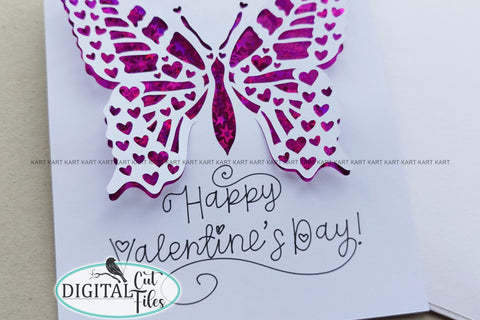Valentine's day Pop up card svg Cricut project SVG kartcreationii 