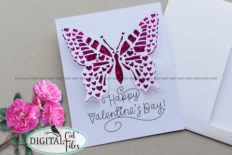 Valentine's day Pop up card svg Cricut project SVG kartcreationii 