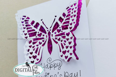 Valentine's day Pop up card svg Cricut project SVG kartcreationii 