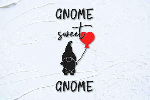 Valentines day porch sign. Vertical sign svg. Gnome SVG Angelina Semenova 