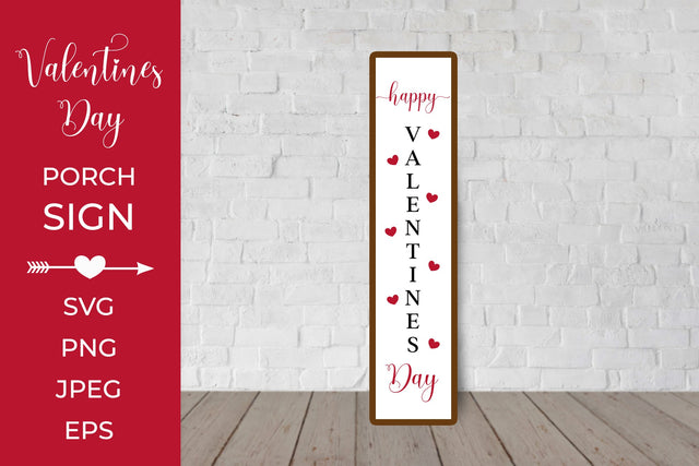 Valentines Day Porch Sign. Vertical Welcome Sign SVG LaBelezoka 