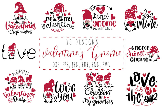 Valentine's Day Quotes Bundle, Valentine's Day Gnome SVG SVG dapiyupi store 