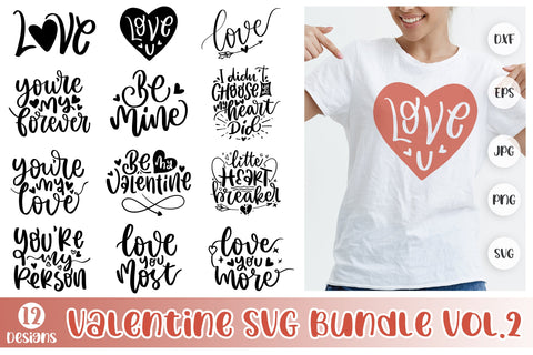 Valentines Day Quotes Bundle Vol 2 SVG dapiyupi store 