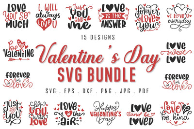 Valentine's Day Quotes SVG Bundle SVG dapiyupi store 