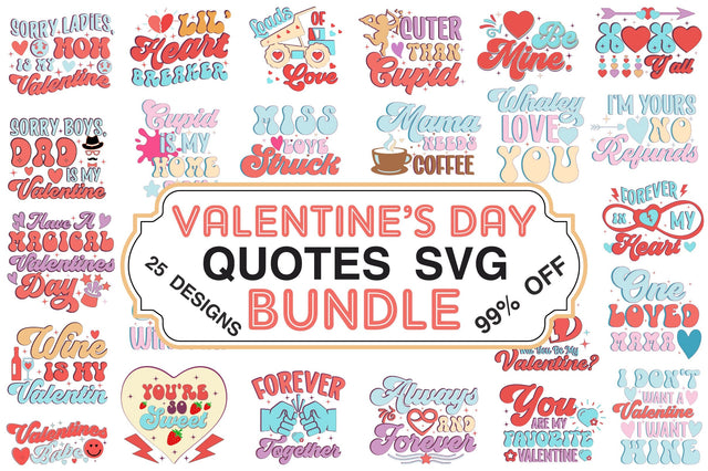 Valentine’s Day Quotes SVG Bundle SVG Rupkotha 