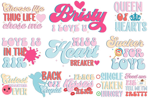 Valentine’s Day Quotes SVG Bundle SVG Rupkotha 