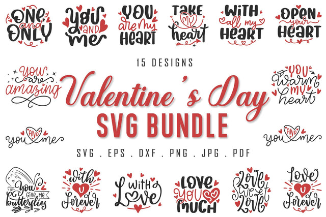 Valentine's Day Quotes SVG Bundle Vol.2 SVG dapiyupi store 