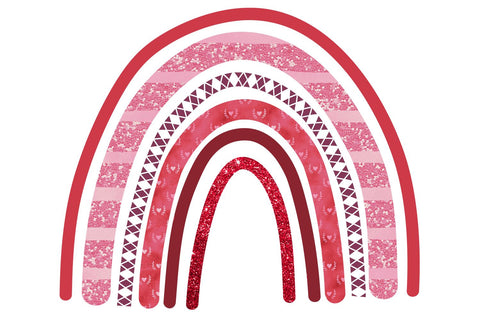 Valentine's Day Rainbow PNG | Valentine Sublimation Design Sublimation B Renee Design 