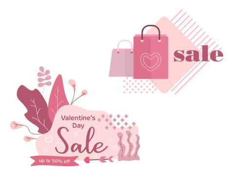 Valentine’s Day Sale Editable Vector Scene Creator SVG Arts By Naty 