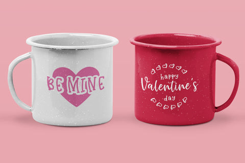Valentine's Day Sayings SVG Set + BONUS! Print and Cut Sticker Sheet | So Fontsy SVG So Fontsy Design Shop 