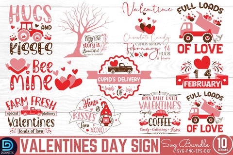 Valentine's Day Sign SVG Bundle SVG DESIGNISTIC 