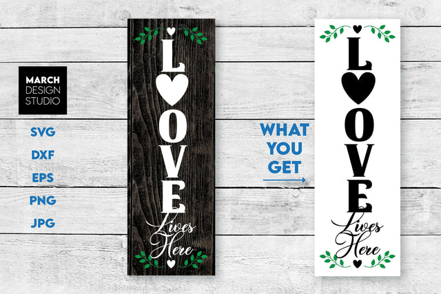 Valentines Day Sign SVG, Valentines Welcome Sign SVG, Front Door Valentines Day Sign SVG SVG March Design Studio 