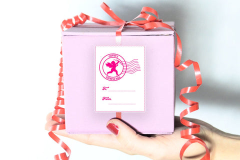 Valentine's Day Small Business Stickers I Thank You Stickers SVG Happy Printables Club 