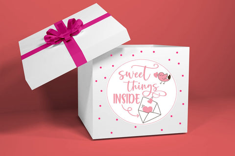 Valentine's Day Small Business Stickers I Thank You Stickers SVG Happy Printables Club 