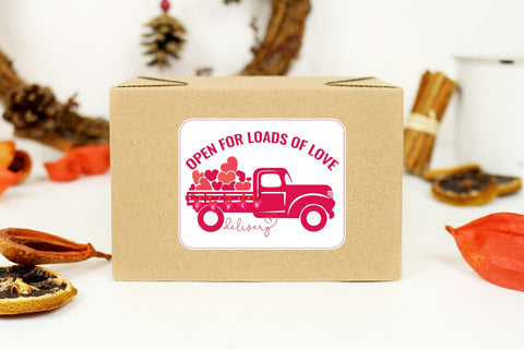 Valentine's Day Small Business Stickers I Thank You Stickers SVG Happy Printables Club 