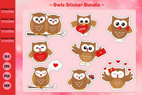 Valentine's Day Sticker Mega Bundle, Stickers Bundle, Valentines Stickers SVG SvgMonkeys 