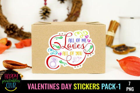 Valentine's Day Stickers- Printable Valentines Day Stickers SVG Happy Printables Club 