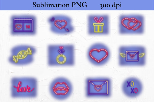 Valentines Day Sublimation Bundle PNG. Love Sublimation SVG Olga Terlyanskaya 