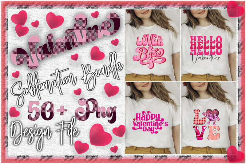 Valentine's Day Sublimation Bundle Sublimation Creativeart88 