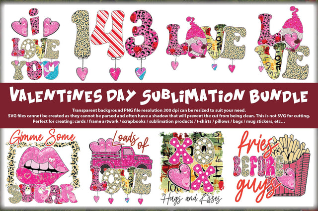 Valentines Day Sublimation Bundle Sublimation Jagonath Roy 