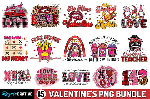 Valentine's Day Sublimation Bundle Sublimation Regulrcrative 