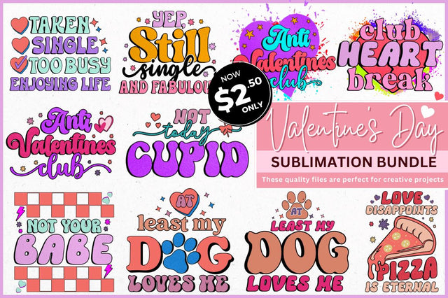 Valentine's Day Sublimation Bundle Sublimation Regulrcrative 