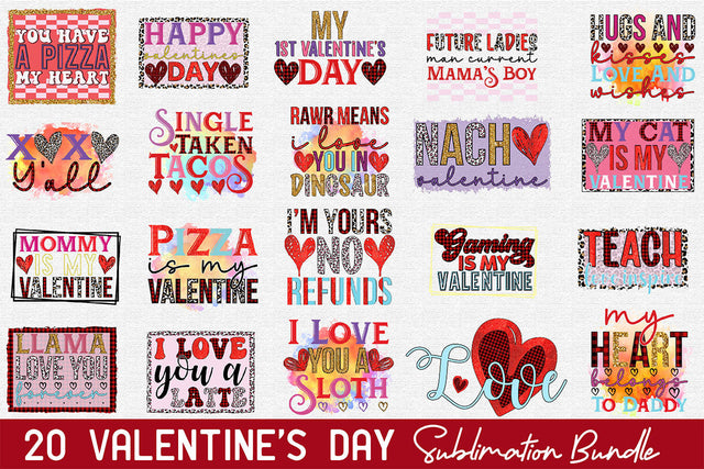 Valentine's Day Sublimation Bundle Sublimation Rupkotha 